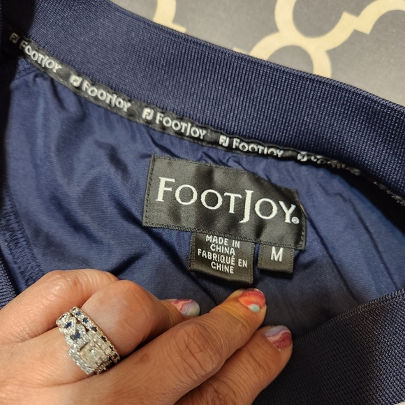 Foot joy vneck navy longsleeve wind breaker pull over - Picture 11 of 12